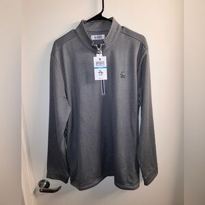 Original Penguin Men’s Gray Quarter-Zip Pullover - NWT